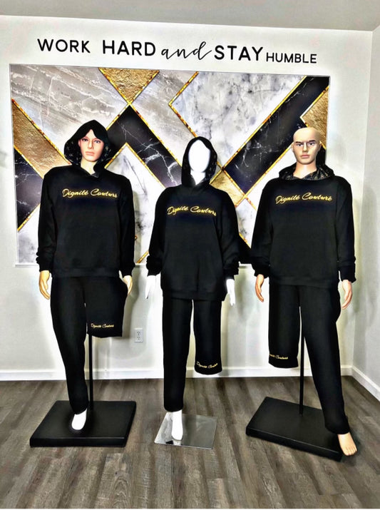 Dignité Couturé Signature Black & Gold Sweatsuit